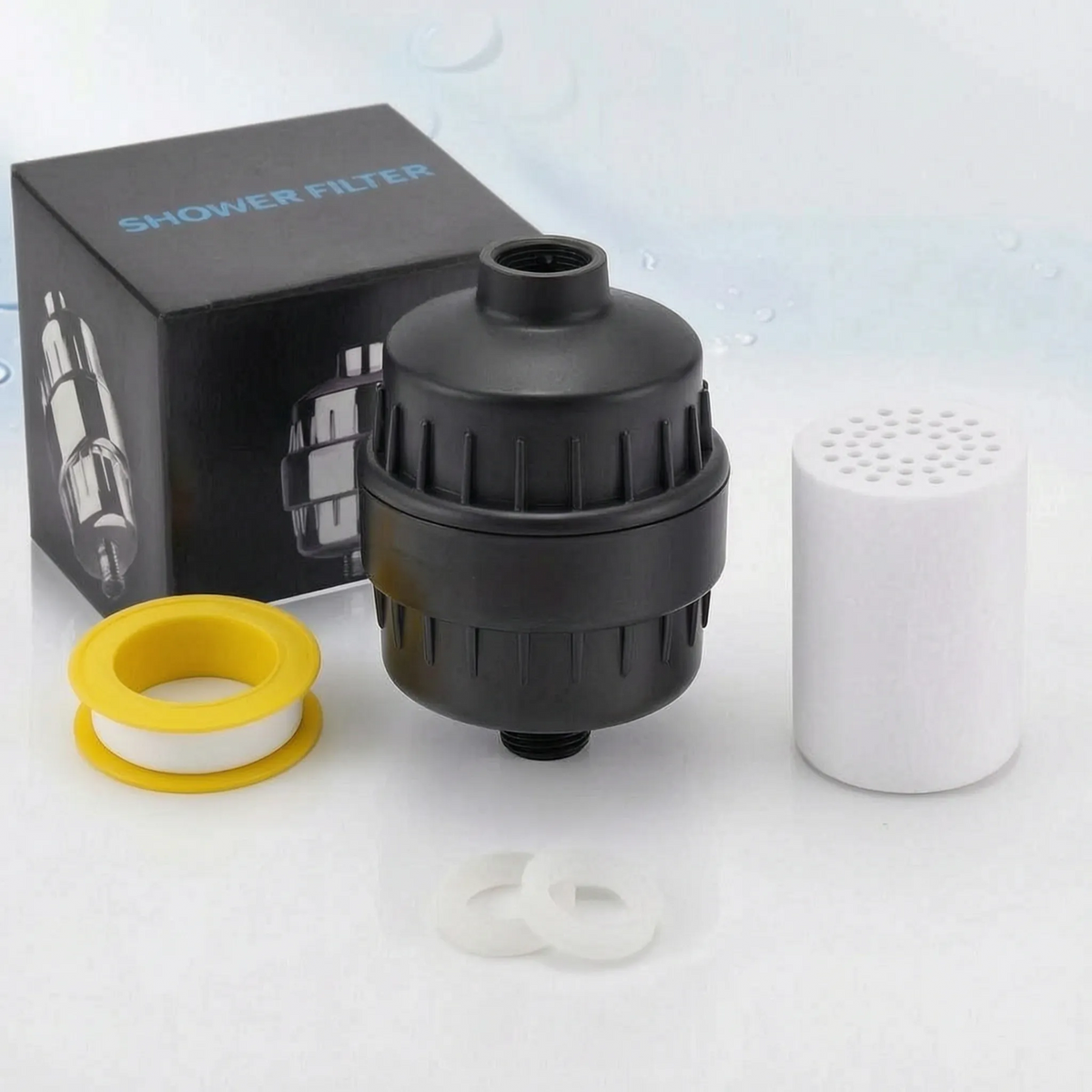 AquaPuro  - 20-Stage Shower Head Filter Filtering Shower Water