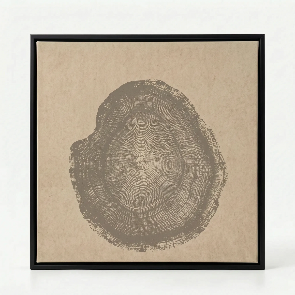 Arboria - Black And White Wall Art With Organic Pattern For Living Room