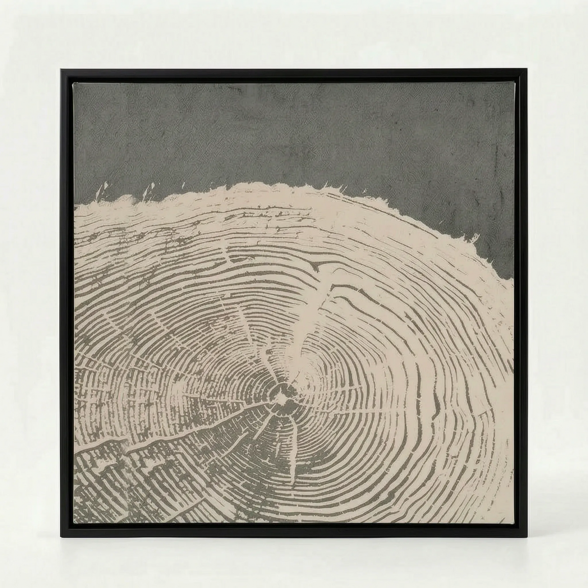 Arboria - Black And White Wall Art With Organic Pattern For Living Room