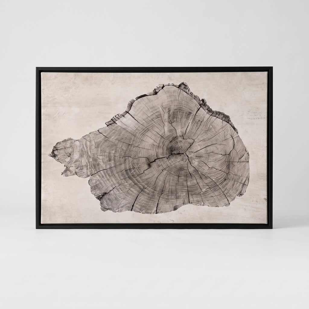 Arboria - Black And White Wall Art With Organic Pattern For Living Room