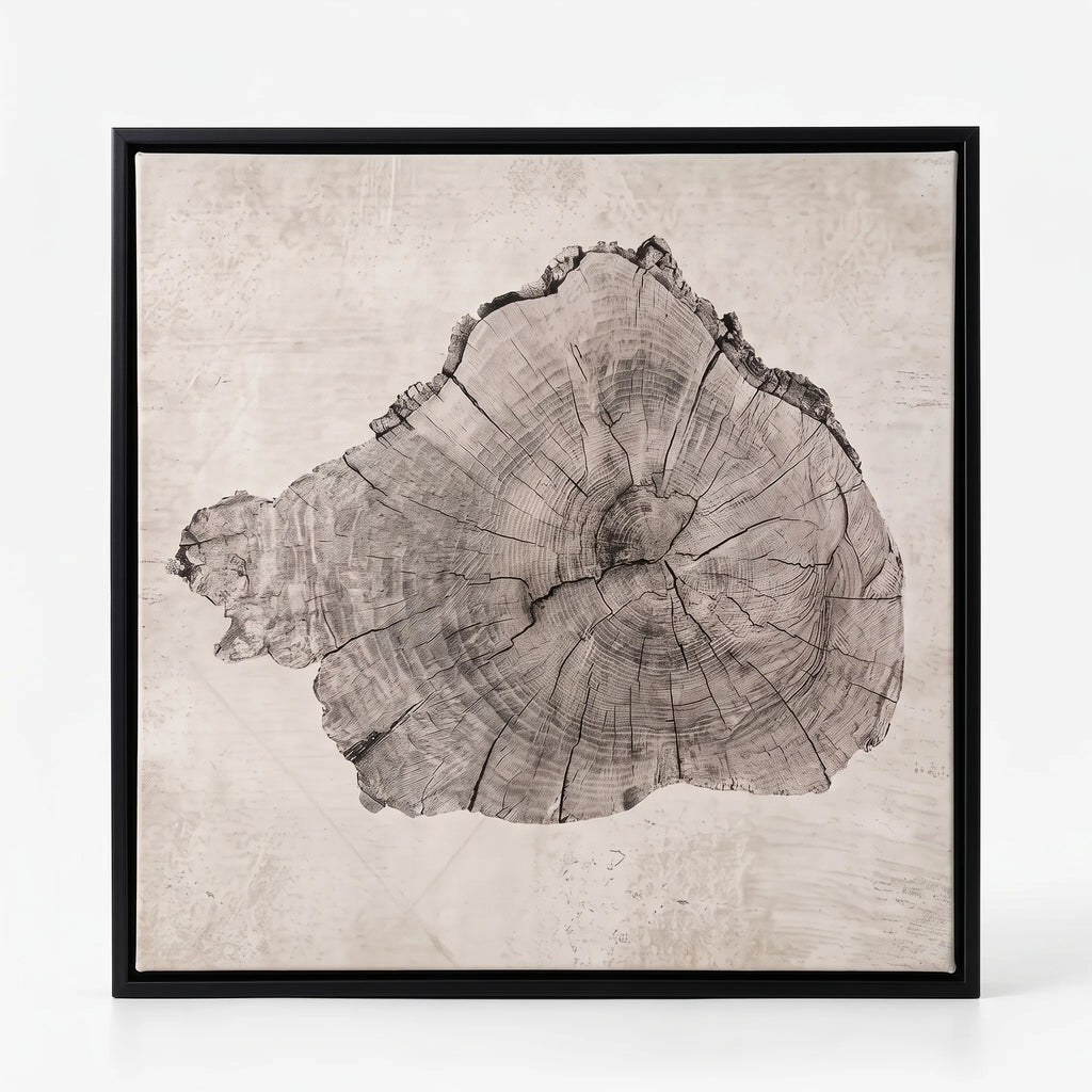 Arboria - Black And White Wall Art With Organic Pattern For Living Room
