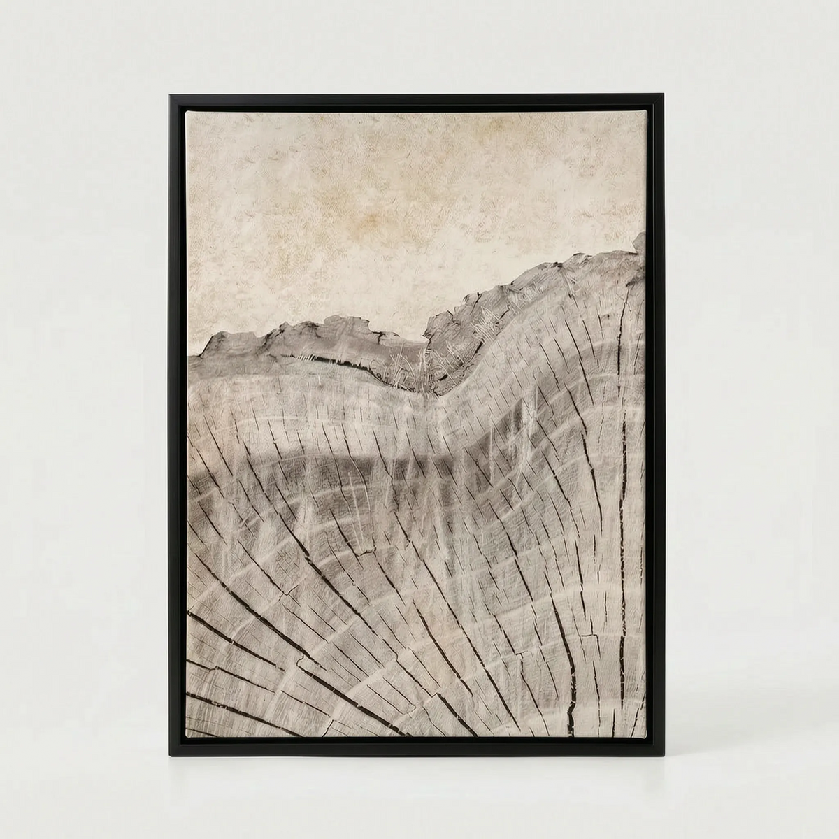 Arboria - Black And White Wall Art With Organic Pattern For Living Room