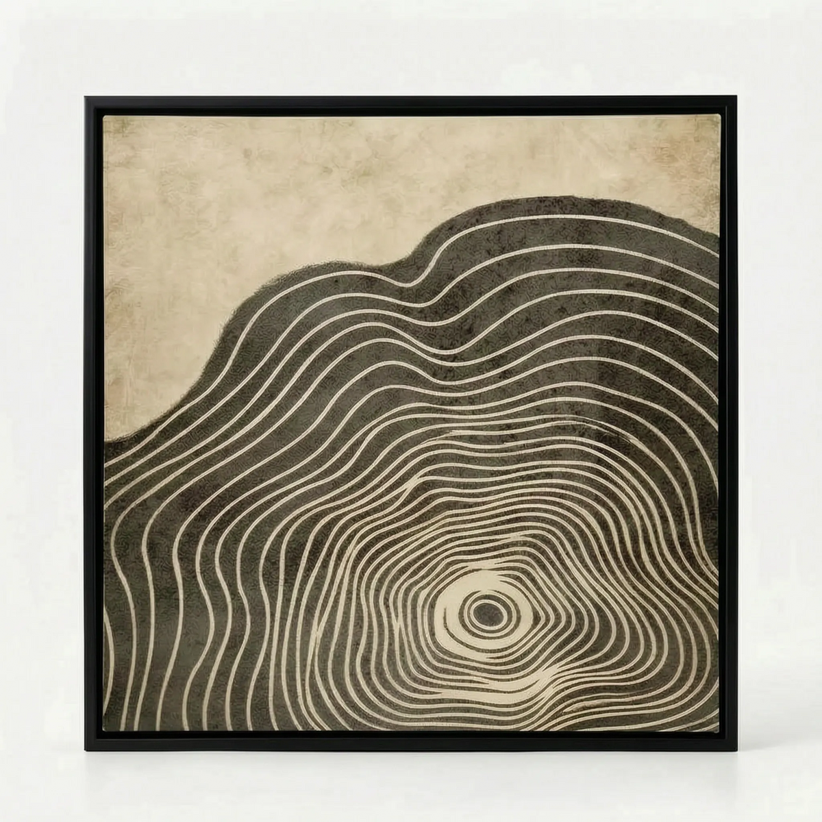 Arboria - Black And White Wall Art With Organic Pattern For Living Room