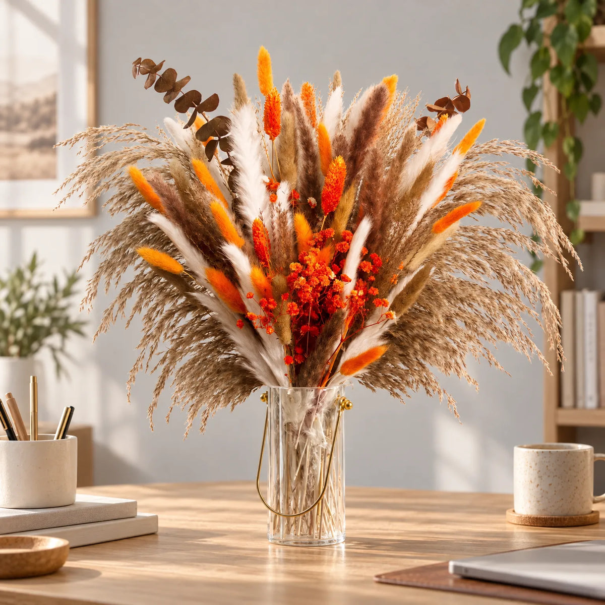 Aurelia  - Autumnal Dried Flower Bouquet Creating Focal Centrepieces