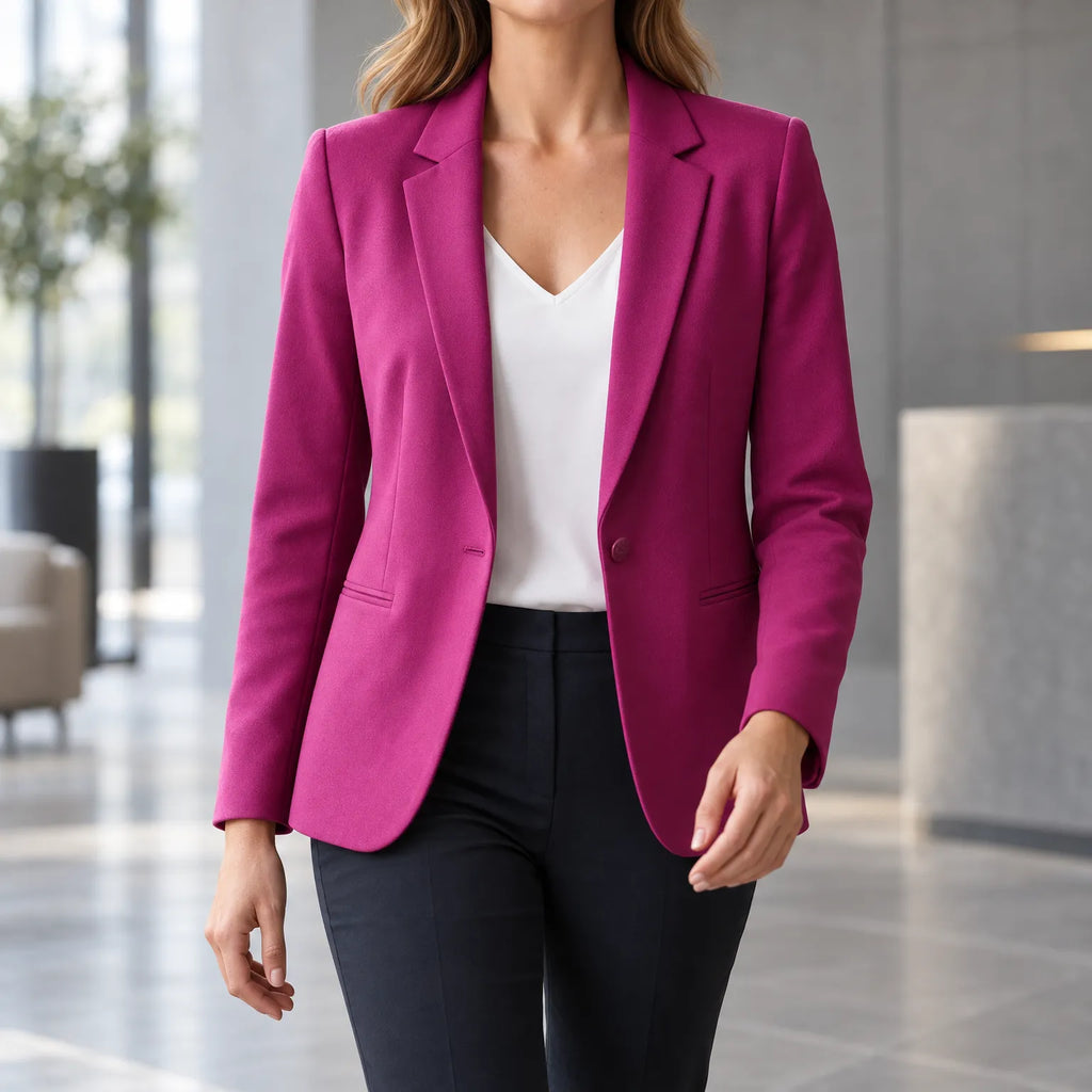 Blazetta  - Tailored Single Breasted Womens Blazer Smart Layering Piece