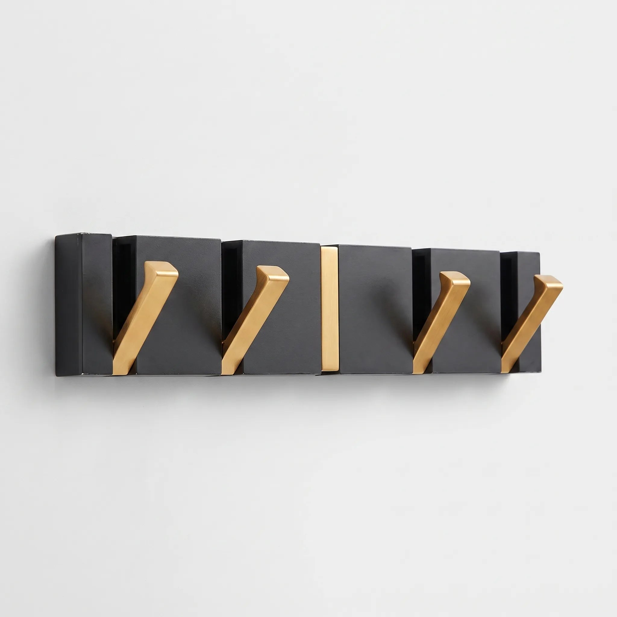Fäldor - Black Coat Rack With Folding Hooks For Hanging Jackets