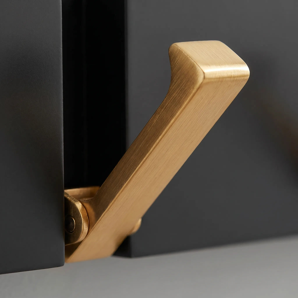 Fäldor - Black Coat Rack With Folding Hooks For Hanging Jackets