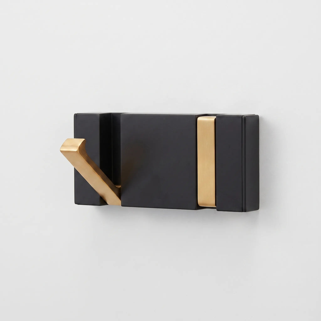 Fäldor - Black Coat Rack With Folding Hooks For Hanging Jackets