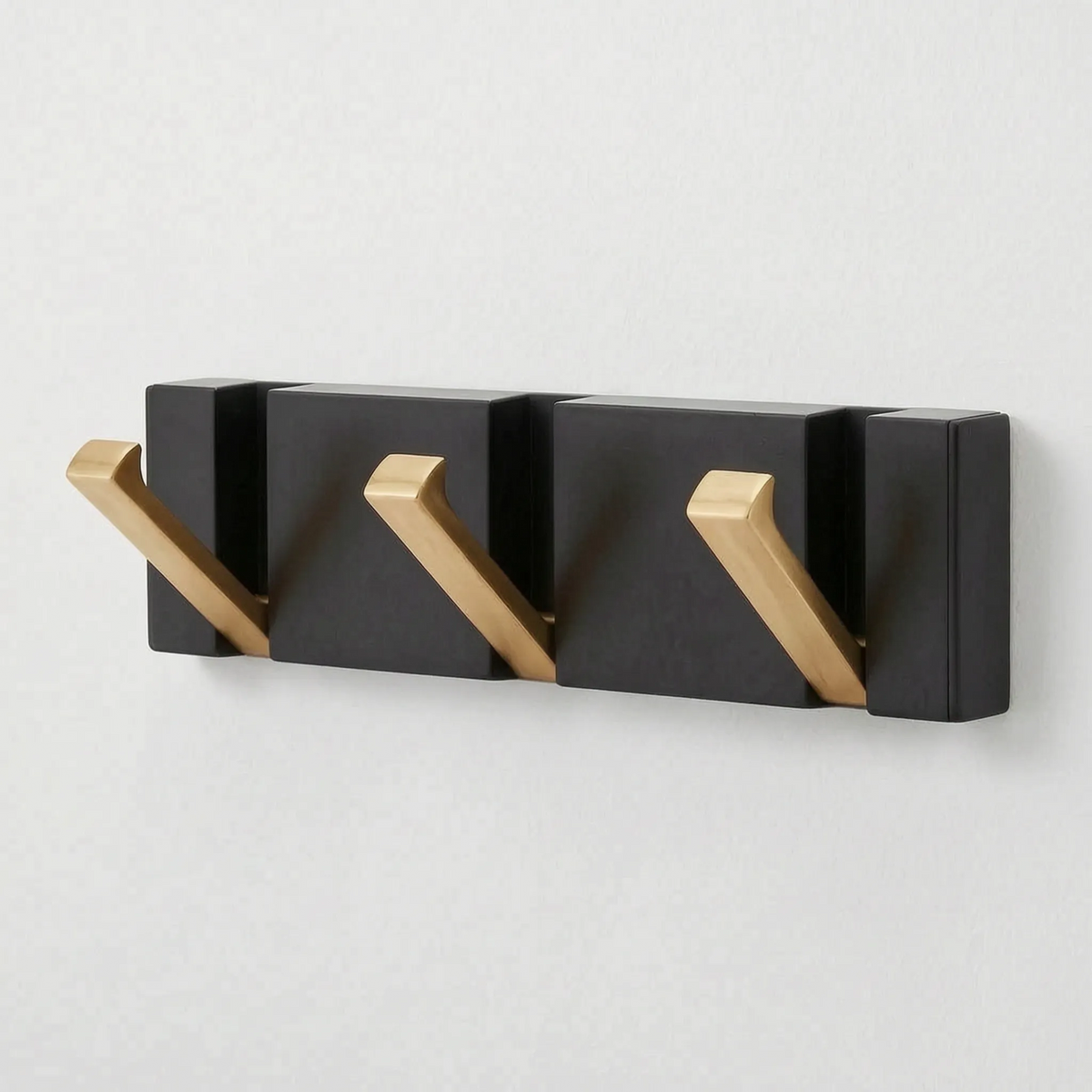 Fäldor - Black Coat Rack With Folding Hooks For Hanging Jackets