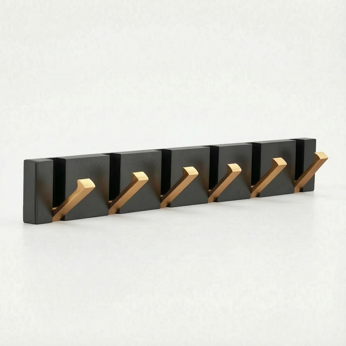 Fäldor - Black Coat Rack With Folding Hooks For Hanging Jackets