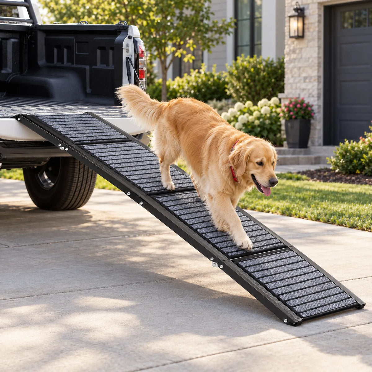 FoldRamp  - Folding Dog Car Ramp Entering Vehicles