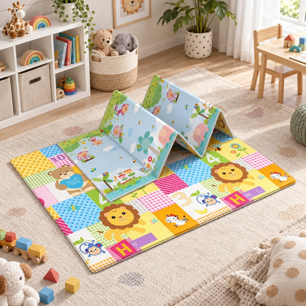 FoldiPlay  - Foldable Children's Floor Mat Cushioning Play Areas
