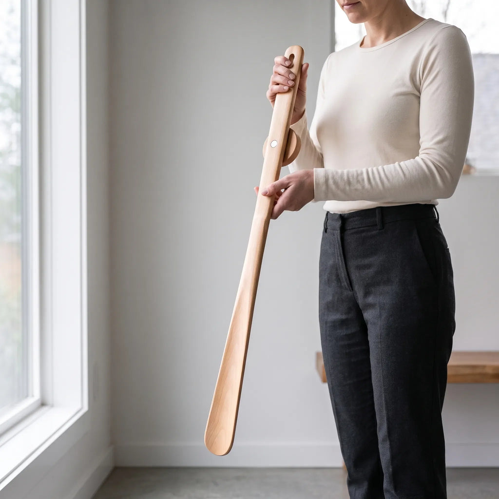 Gleida - Long Shoe Horn With Mount Put On Shoes Upright