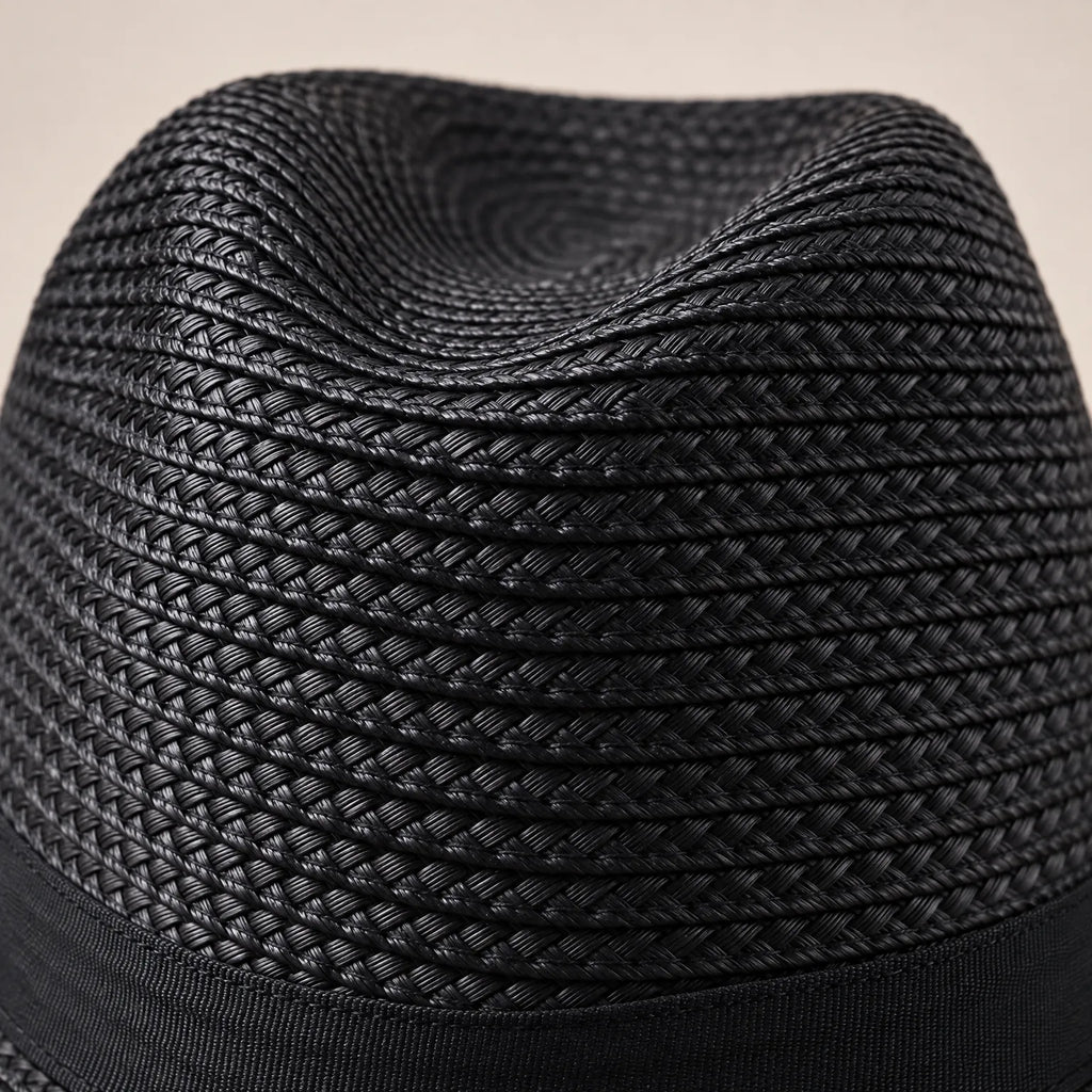 Havelio  - Wide Brimmed Panama Hat With Contrast Band Sun Shading