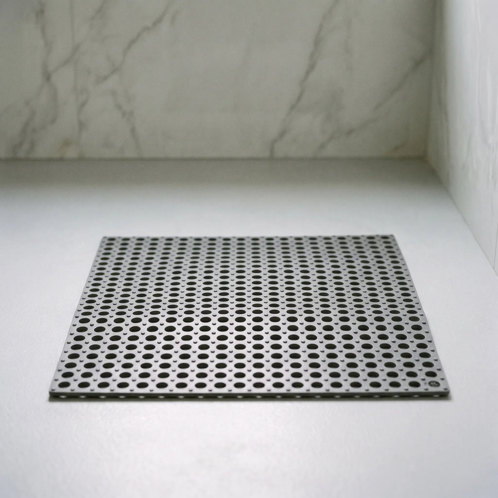 Kvadro - Square Shower Mat With Drainage Holes Water Drainage In The Shower