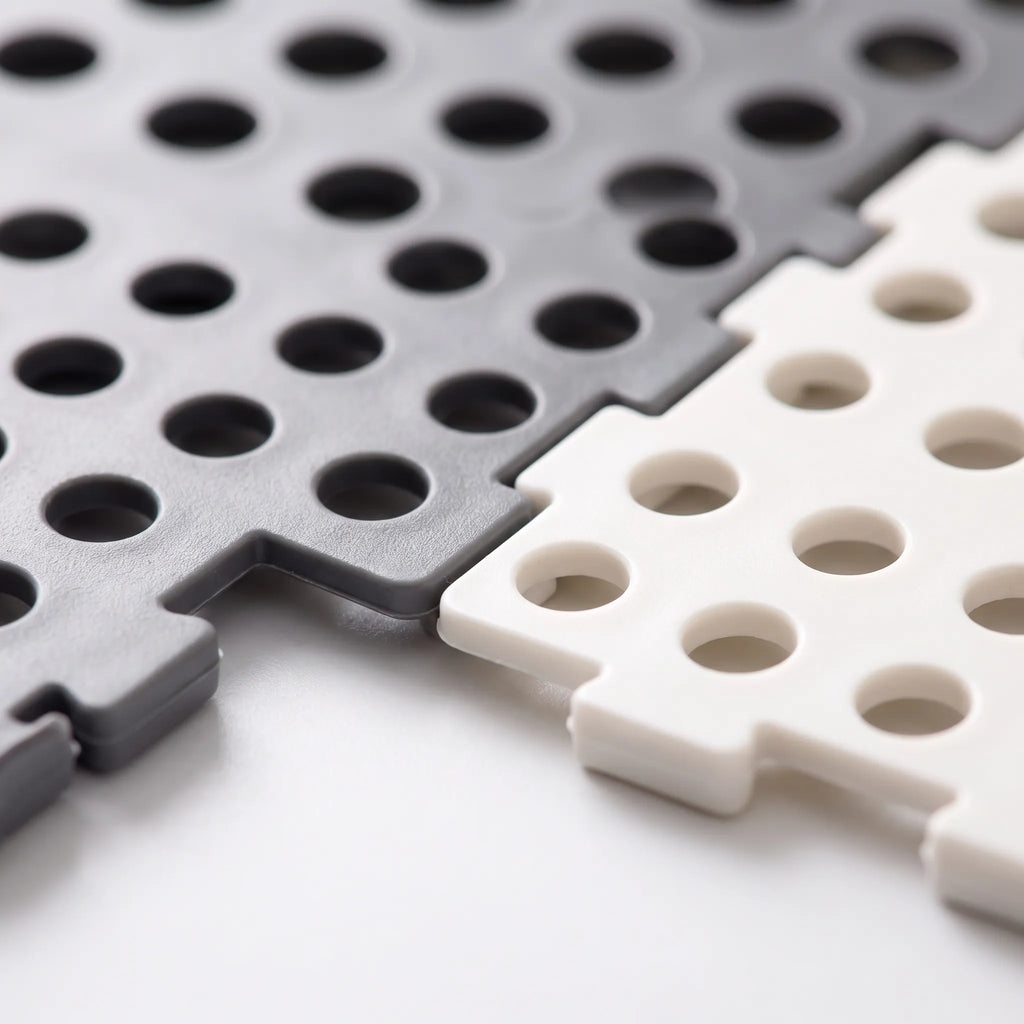 Kvadro - Square Shower Mat With Drainage Holes Water Drainage In The Shower