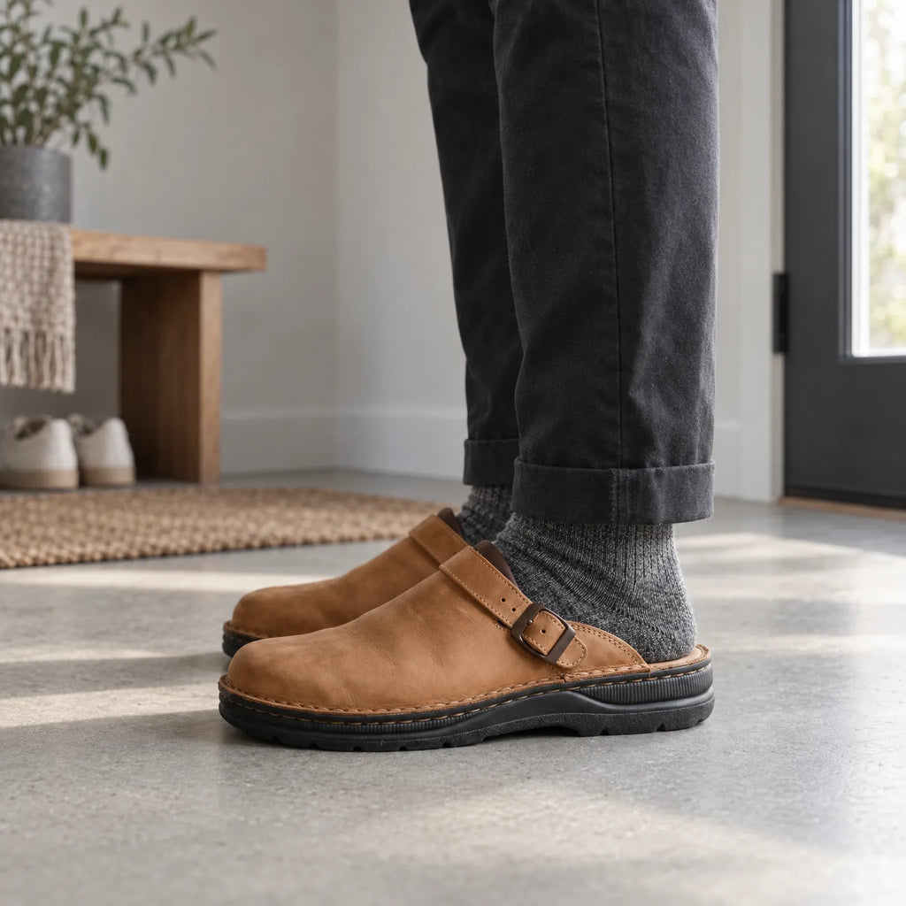 Molvento  - Closed Toe Slip-On Mens Mules Quick Slip-On Wear
