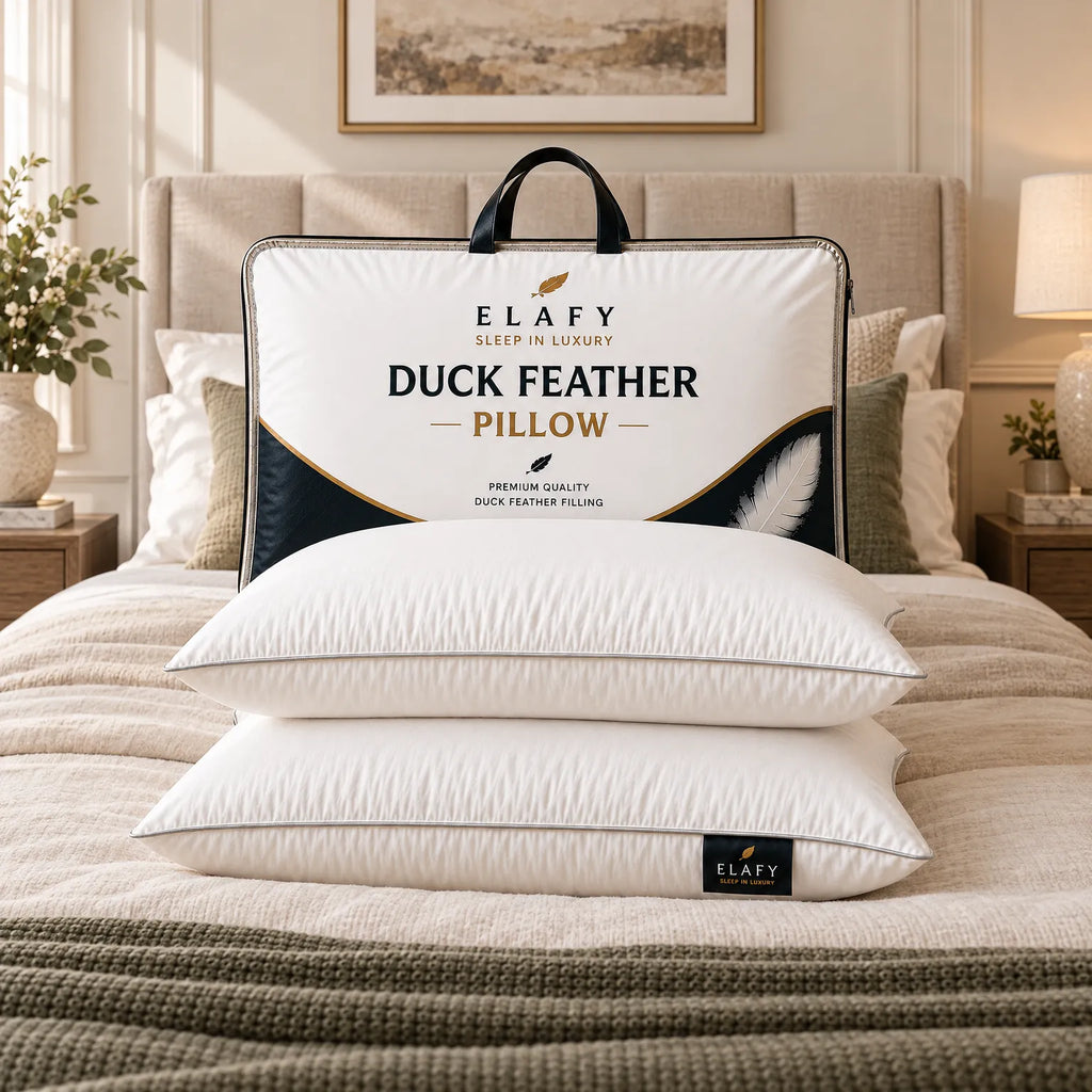 Plumano  - Duck Feather Down Pillow Supporting The Head