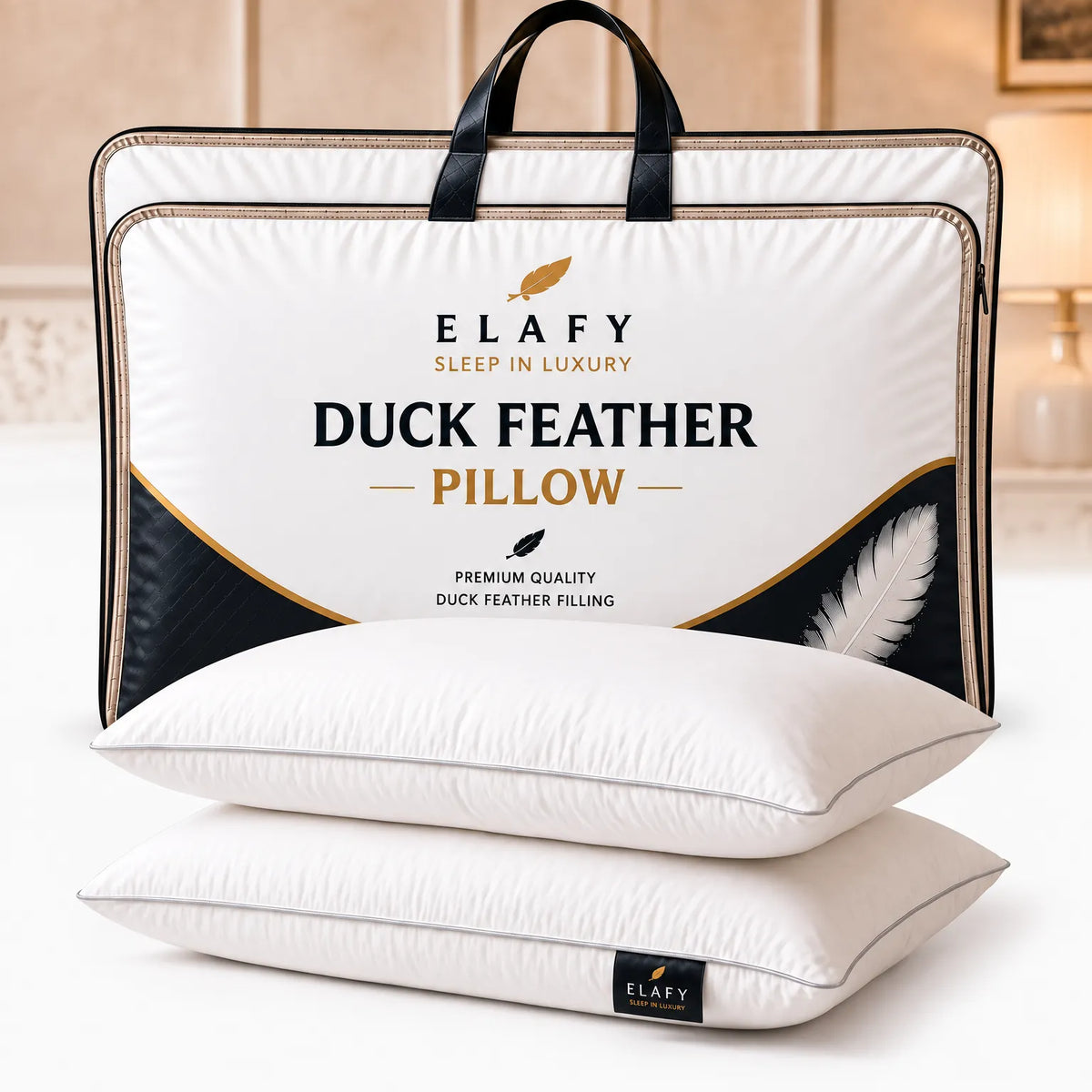 Plumano  - Duck Feather Down Pillow Supporting The Head