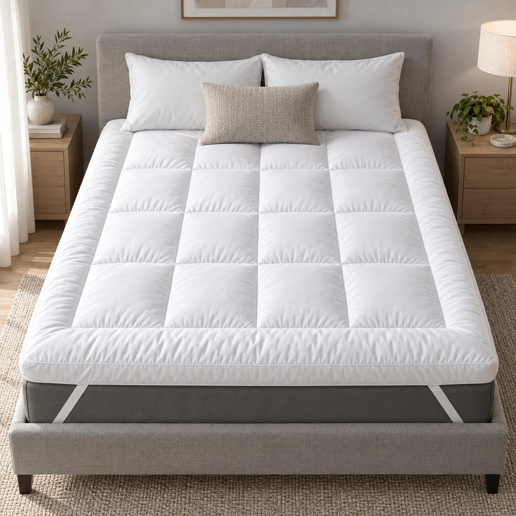 Plumpto  - Box Stitched Mattress Topper Adding Depth To Existing Beds