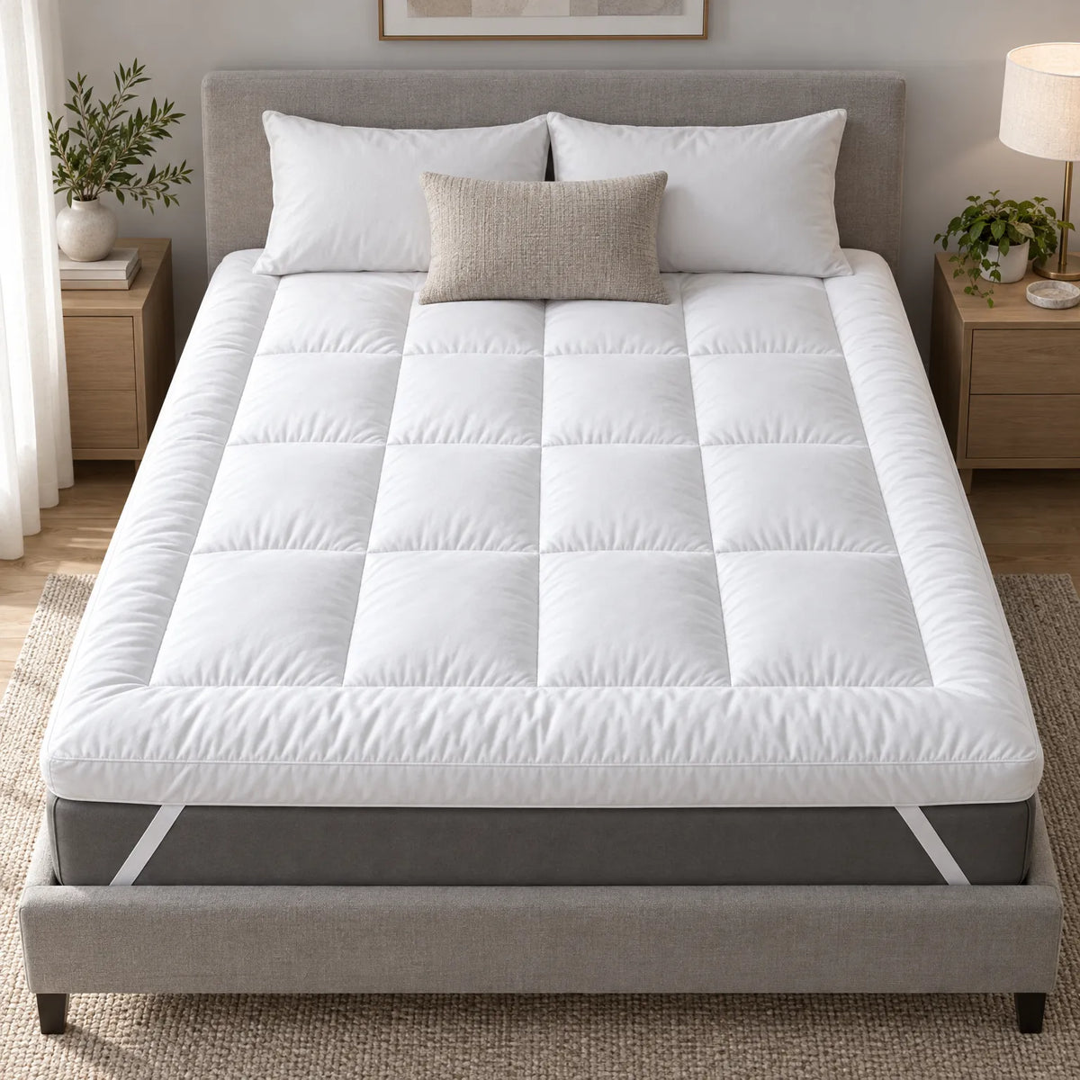 Plumpto  - Box Stitched Mattress Topper Adding Depth To Existing Beds