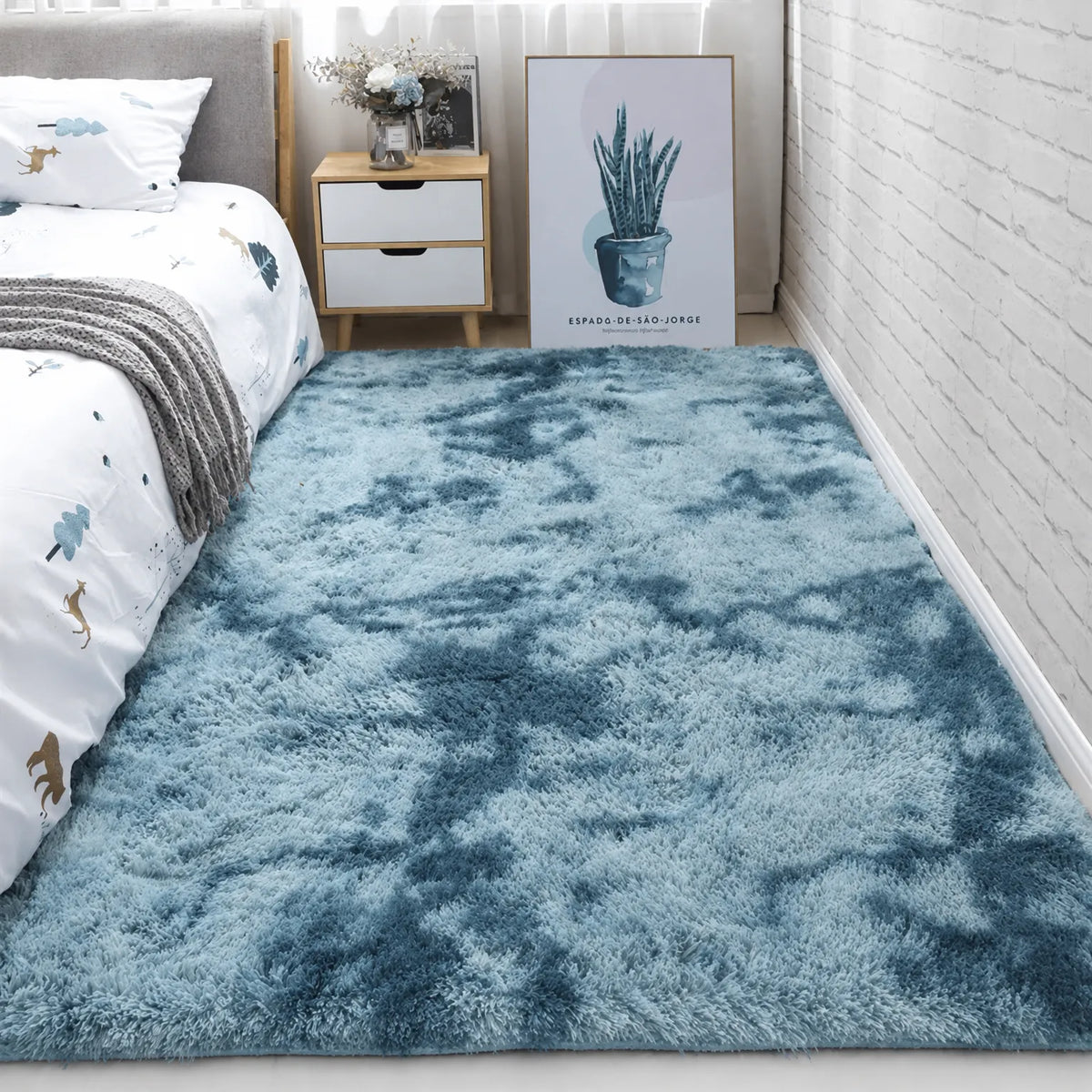 Plushura  - Modern Fluffy Area Rug Adding Texture To Hard Floors