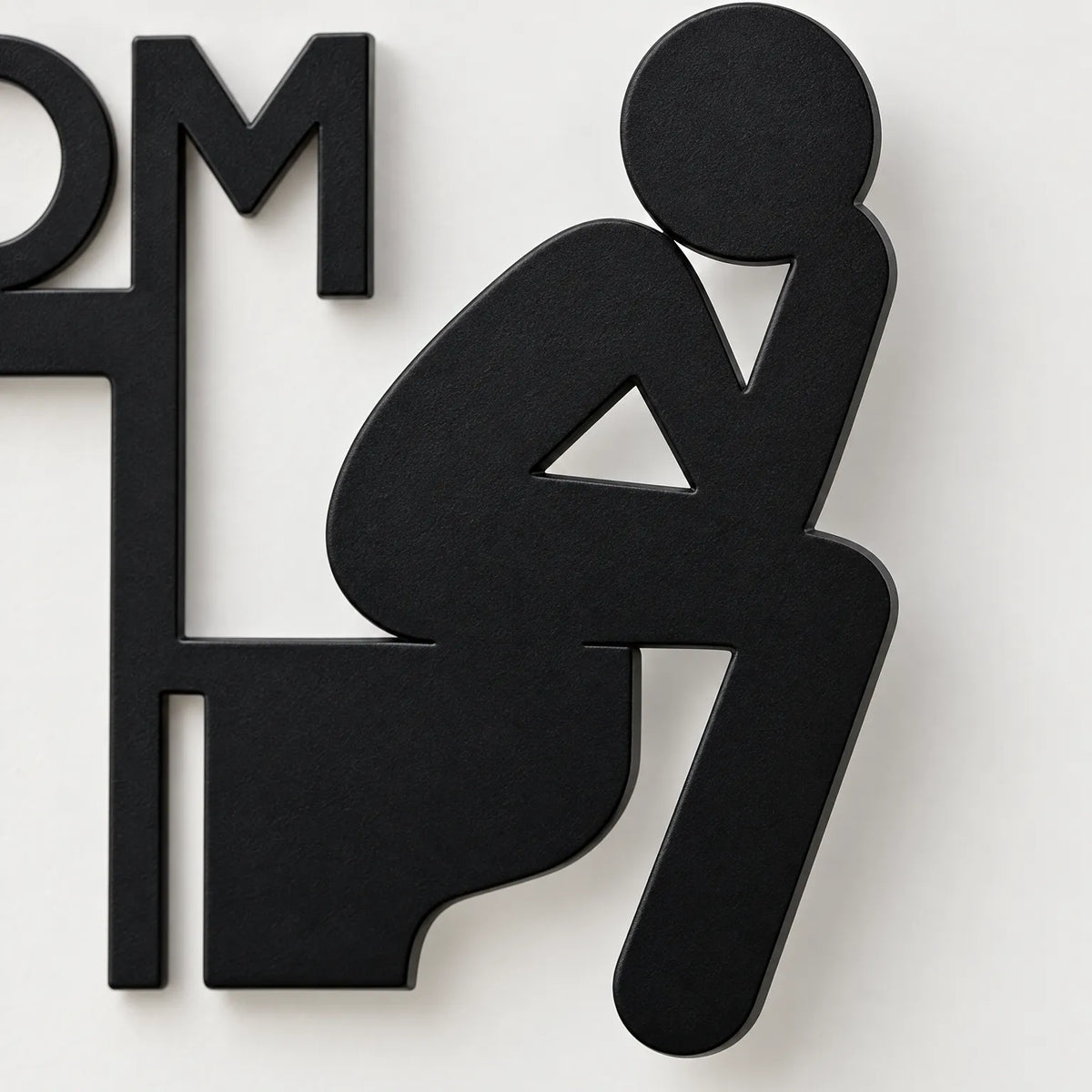 Pondora  - Novelty Bathroom Door Sign Labelling A Bathroom