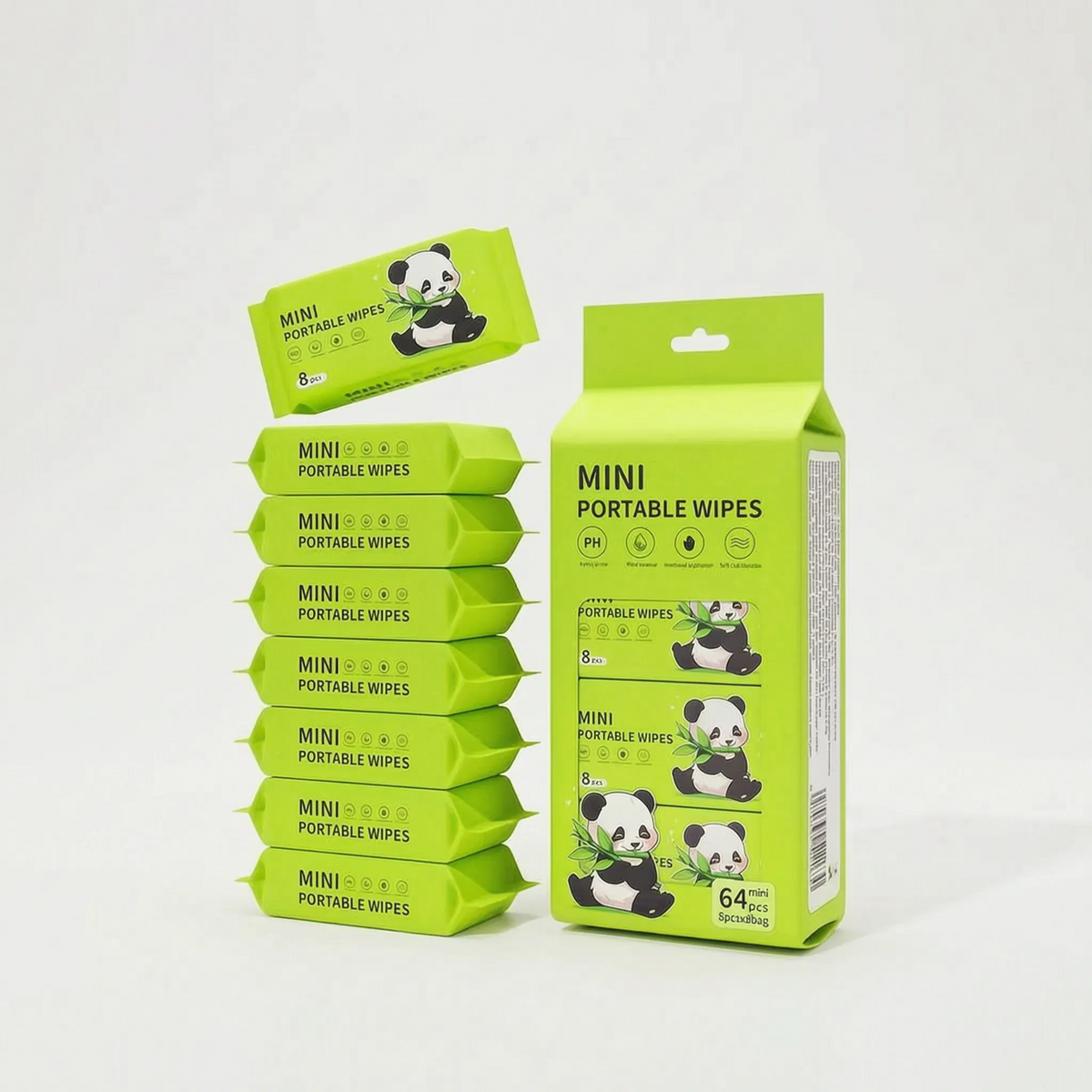 PuraWipe  - Mini Portable Wet Wipes Facial Cleansing