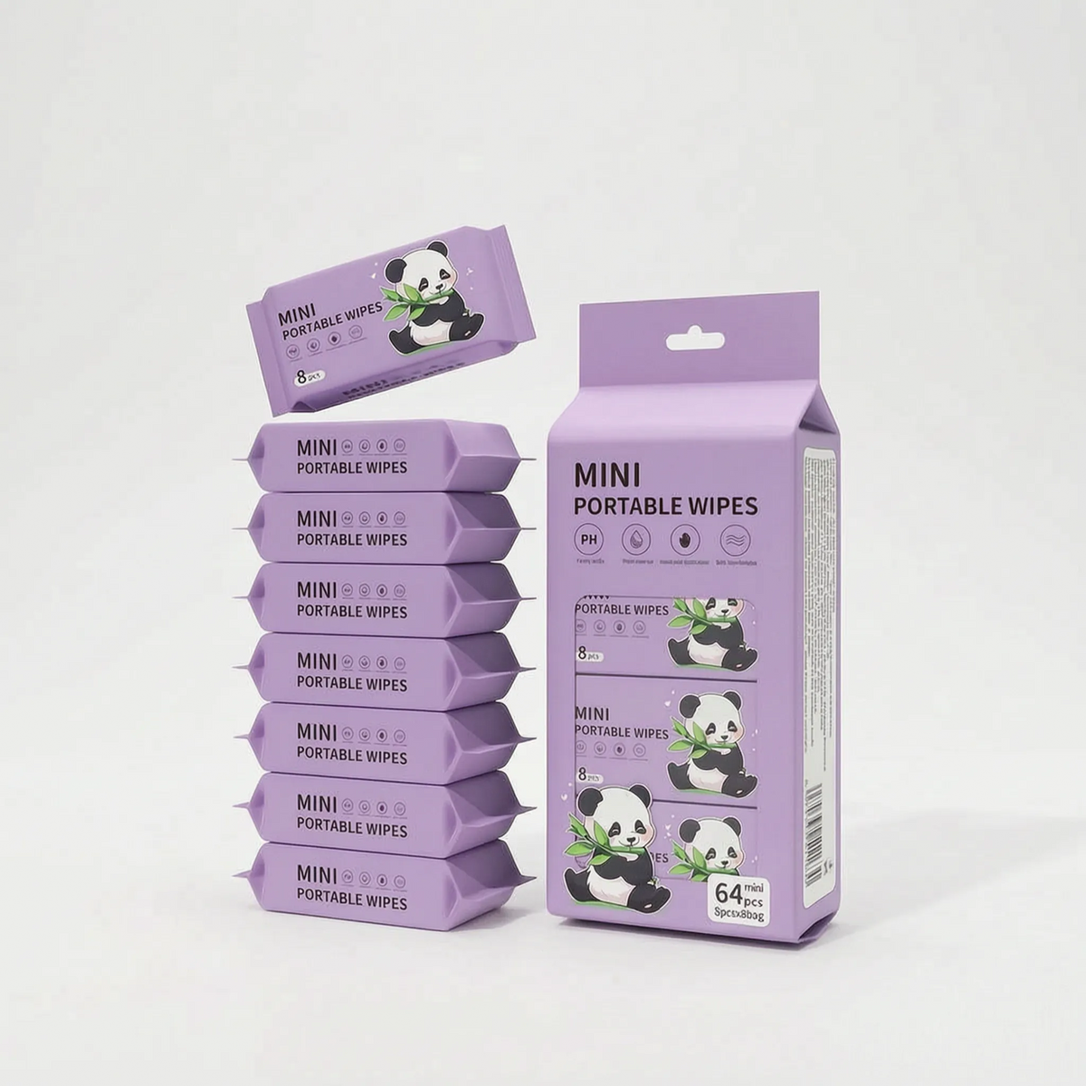 PuraWipe  - Mini Portable Wet Wipes Facial Cleansing