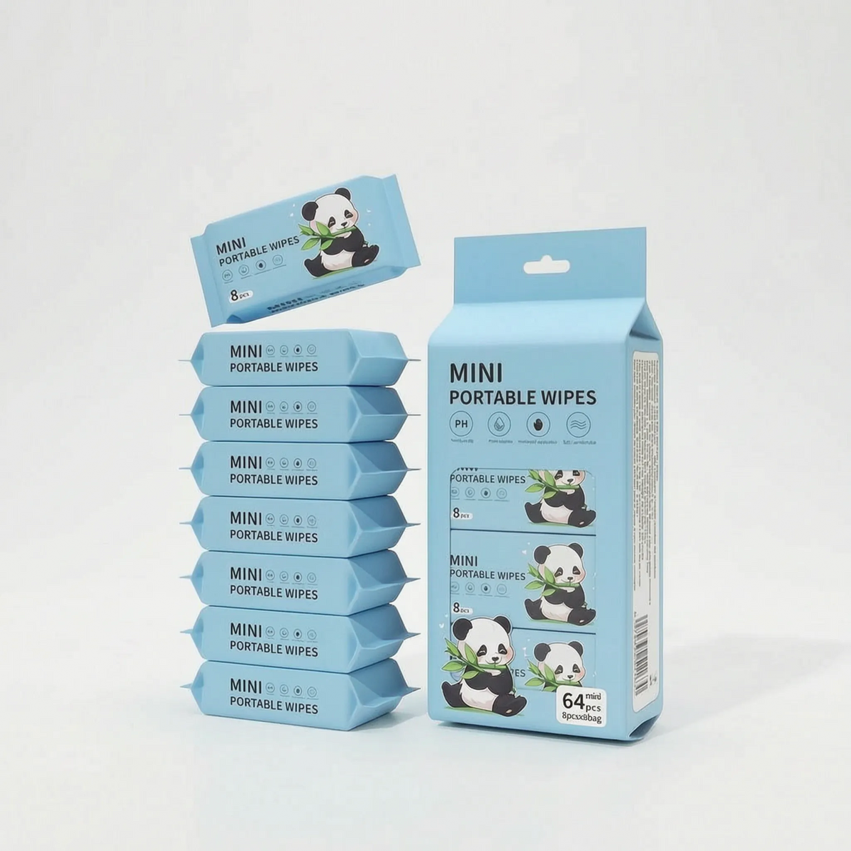 PuraWipe  - Mini Portable Wet Wipes Facial Cleansing