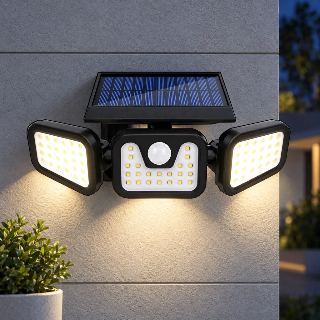 Solstica  - Solar Powered Motion Sensor Wall Light Illuminating Dark Pathways