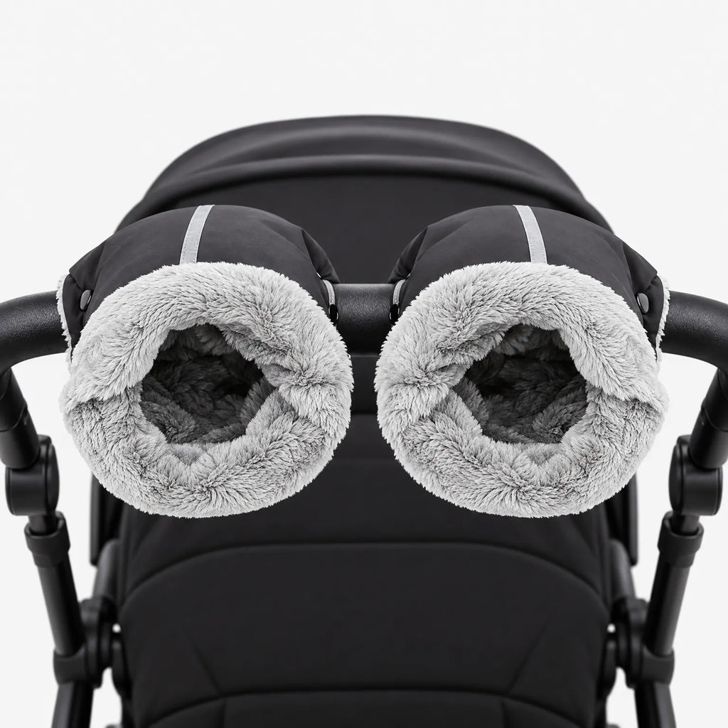 StrollMitts  - Fleece-Lined Pram Gloves Pushing A Pram