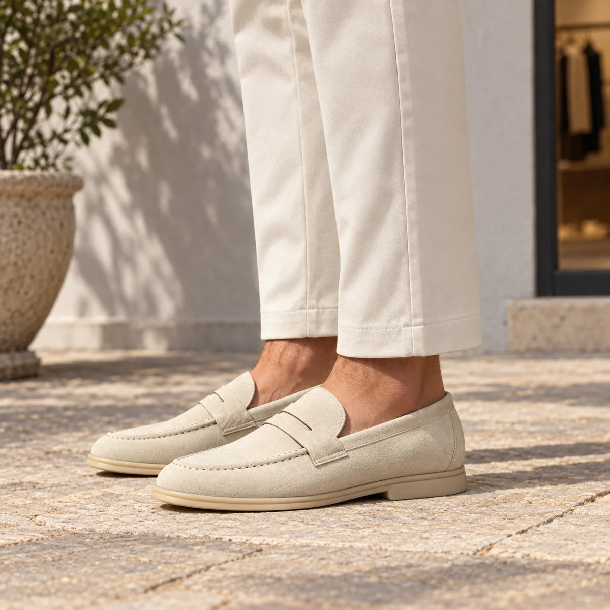 Vellorno  - Classic Penny Loafer With Moc Toe Stitching Everyday Smart Casual Wear