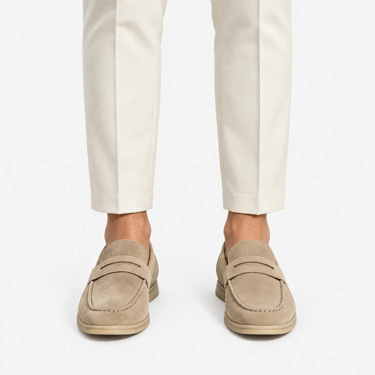 Vellorno  - Classic Penny Loafer With Moc Toe Stitching Everyday Smart Casual Wear