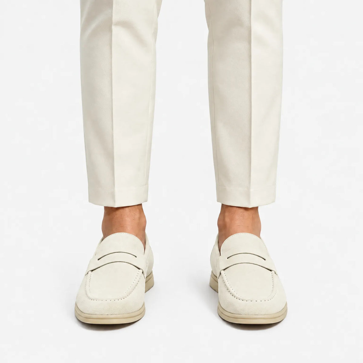Vellorno  - Classic Penny Loafer With Moc Toe Stitching Everyday Smart Casual Wear