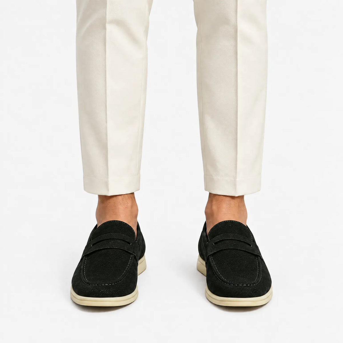 Vellorno  - Classic Penny Loafer With Moc Toe Stitching Everyday Smart Casual Wear