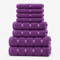 Velluto  - Eight-Piece Absorbent Bath Towel Set Drying Off After Bathing