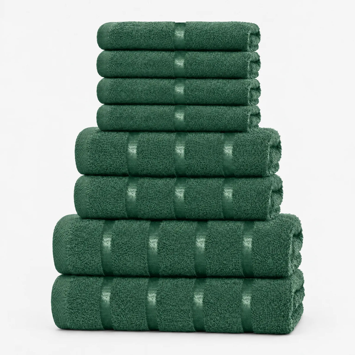 Velluto  - Eight-Piece Absorbent Bath Towel Set Drying Off After Bathing