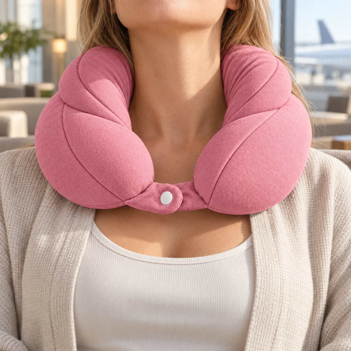 Voyastra  - U-Shaped Travel Pillow Sleeping On Aeroplanes